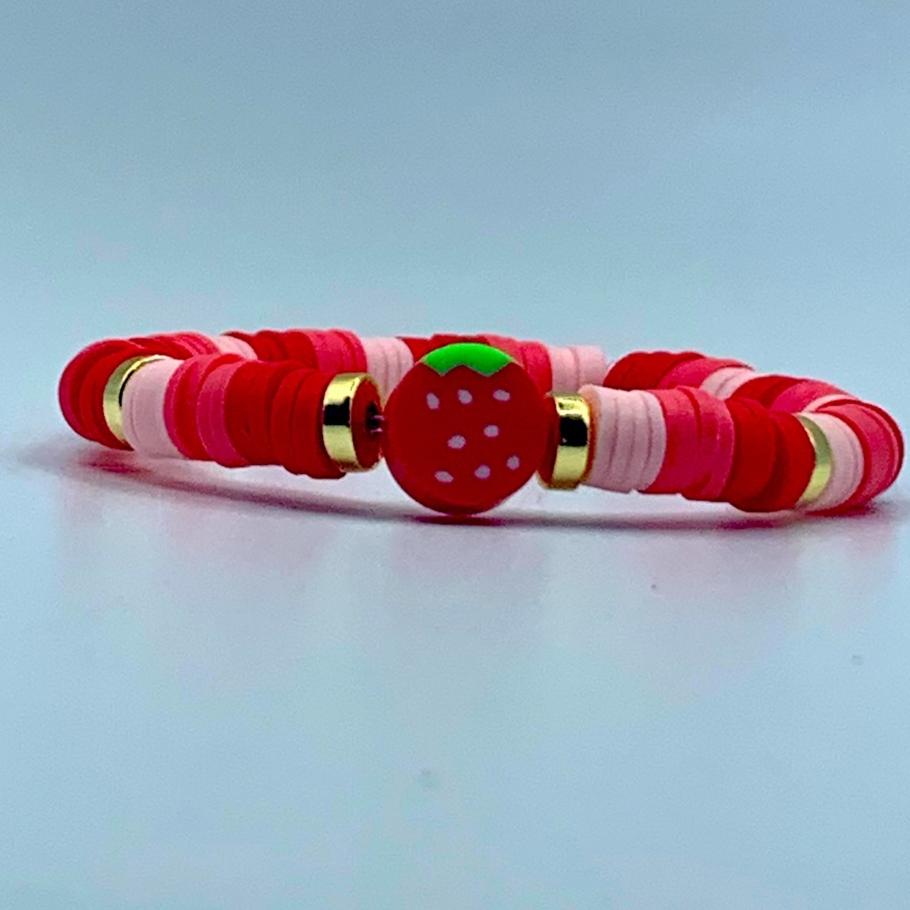clay bead bracelets “Strawberry Summer”🍓